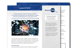 Case Study Biotech Leader Generic, Skyland Analytics